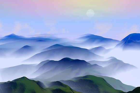 Airbrushed Mountains