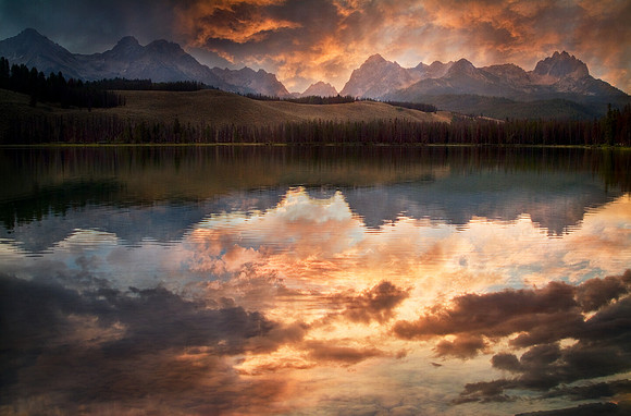 Red Fish Lake Sunset